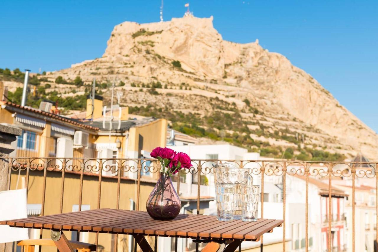 Alc - Stylish Studio With Fantastic Terrace, Old Town Alicante Bagian luar foto
