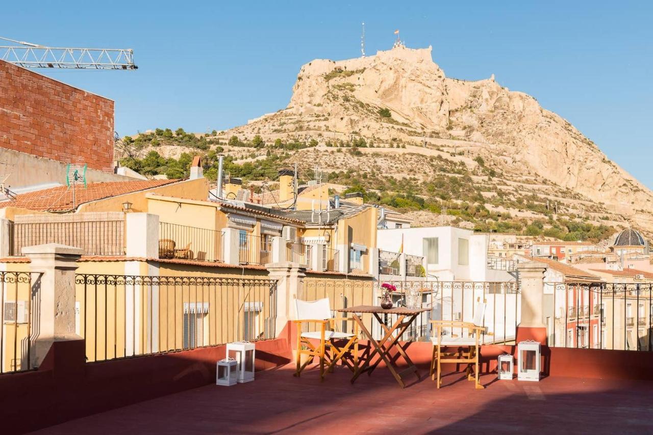 Alc - Stylish Studio With Fantastic Terrace, Old Town Alicante Bagian luar foto